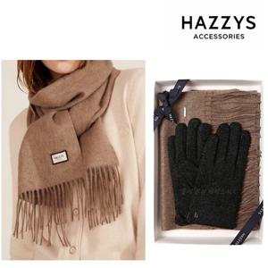 [연말선물]베이지 캐시미어 머플러+그레이 울장갑 선물세트[남성] J703+J022