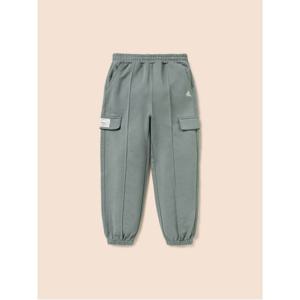 포켓 저지 와이드 팬츠 - 라이트 그린