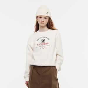 우먼스 헤리티지 클럽 세미오버핏 스웨트셔츠 1796 아이보리