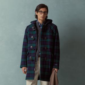 [정상가 999000원] 울 블랙와치 더플 코트 (네이비) (BBCDMNF401)