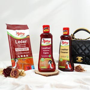 독일 레더 클리너 200ml + 레더 인텐시브 케어 200ml + 레더 케어 티슈 1팩 세트