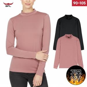 BFL 여성 겨울 기모 반목폴라티셔츠 긴팔티 터틀넥 데일리 등산 이너티 W2EPTS-601W