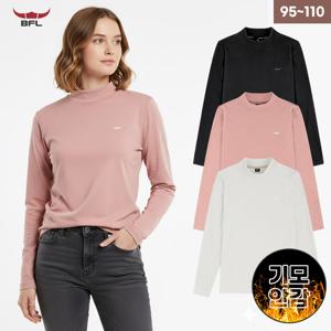 BFL 여성 겨울 피치기모 반목폴라 긴팔티셔츠 스판 터틀넥 데일리 등산 이너티 W2EPTS-619W