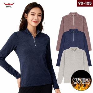 BFL 여성 겨울 양기모 긴팔 집업티셔츠 웜업티 보온티 데일리 등산 이너티 W2DZTS-607W
