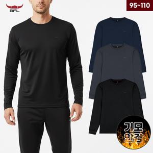 BFL 남성 겨울 기모 라운드 긴팔티셔츠 웜업티 보온티 데일리 등산 이너티 W2ERTS-602M