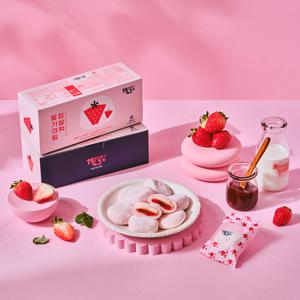 자농의뜨락 밀양 딸기크림찹쌀떡 320g(40g x 8개입)