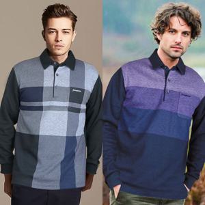 [하프클럽/쟌피엘]쟌피엘 프란들 카라티셔츠 겨울긴팔기모티 남자골프티