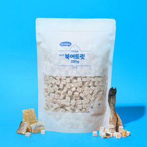 동결건조 메가 소프트 북어 트릿 대용량 220g 고양이 강아지 간식+위생스푼