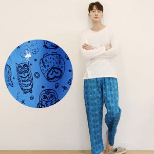 남자잠옷바지 순면파자마 9부 40수 홈웨어 하의 면잠옷바지