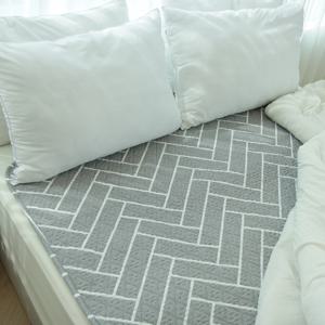 한일의료기 코지아 프리미엄 EMF 탄소 전기요 온열 매트 슬림형 싱글 헤링본