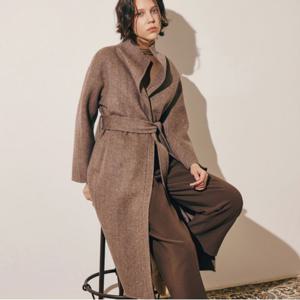 [미바이와이][최초가599,000]하이넥 핸드메이드 롱 코트