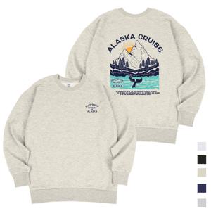 알래스카크루즈 오버핏 남여공용 맨투맨 5컬러