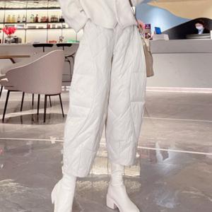 트리던 9부 핀턱 패딩 팬츠