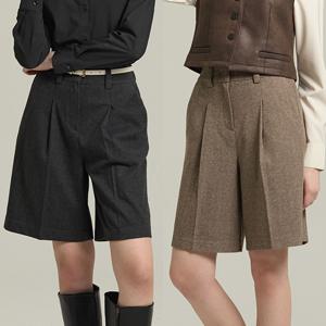 [하프클럽] 헤링본버뮤다울팬츠2종세트