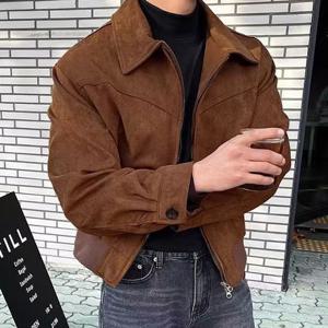 남성 캐주얼 스웨이드 베이직 블루종 자켓 간절기자켓 봄가을아우터 패션블루종자켓 투웨이자켓