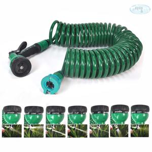 태즈컴퍼니 코일호스 7.5M 베란다 물호스 세차호스 물호스 주름호스 물호수 수도호수 고압노즐