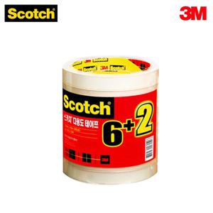 3m 스카치 다용도 테이프 리필 3인치 5028 8 롤 12mm 다용도 다용도테이프 투명 물레방아