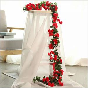 세송이 빨간 장미 조화 넝쿨 인테리어조화 조화꽃 인조꽃 조화장식 l