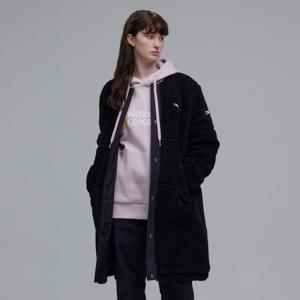 웨이젤라 FLEECE 뽀글이 롱기장 집업 N234WFJ130
