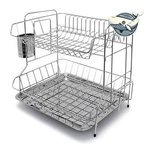 다용도 식기건조대 수납선반 2단 철제 주방용품 싱크대수납정리용품 개수대 싱크대선반 싱크선반