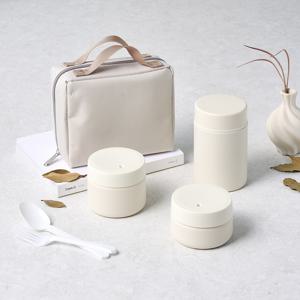 따뜻함이 오래가는 스텐304 보온도시락 세트가방포함