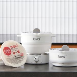 [25년형ver] 지티스 휴대용 접이식 전기포트 여행용 햇반 커피 분유포트