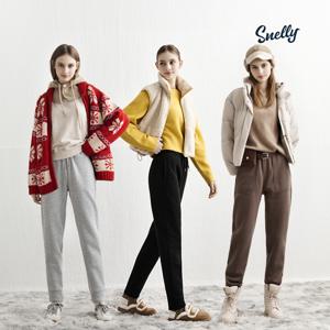 [Snelly] 스넬리 25FW 여성 컴포트 기모 팬츠 3종