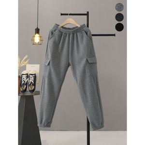 [하프클럽] 플레비 기모 카고 조거 밴딩 팬츠_MNPS986