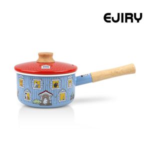 에지리 무민하우스 법랑 IH 18cm 편수냄비 / 인덕션