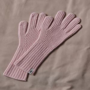 질 바이 질스튜어트 [[24FW]] JLGV4F303P1 [라스트피스]핑크 울캐시미어 니트 핑거홀 장갑