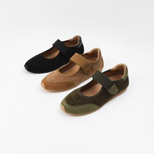 신난다슈 여성 슬립온 1cm 발편한 메리제인 플랫 슈즈 단화 스웨이드 GDR253079