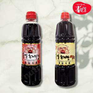 [홍일식품] 홍게 맛간장 레드 900ml+ 홍게 액젓 소스 900ml 세트