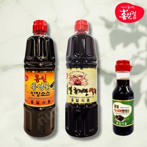 [홍일식품] 통영굴 맛장 간장 900ml+ 홍게 액젓 소스 900ml 세트