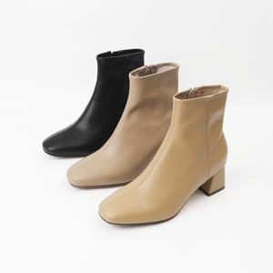 신난다슈 여성 앵클 부츠 힐 5cm 3종 여자 숏 앵글 부츠 소가죽 통굽 MRO257049