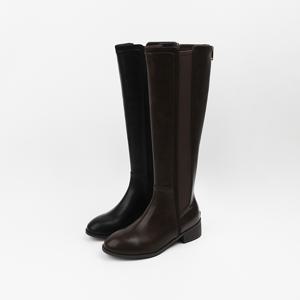 신난다슈 여성 롱부츠 4cm 여자 첼시 부츠 발편한 통굽 슬림핏 둥근코 AG259045