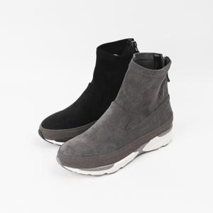 신난다슈 여성 하이탑 스니커즈 운동화 3cm 여자 슬립온 스웨이드 MRO253280