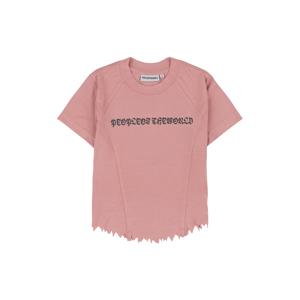 라운드 데미지 크롭티셔츠_PK