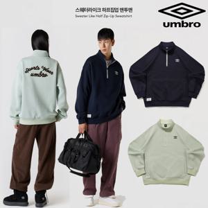 엄브로 스웨터라이크 하프집업 맨투맨 UQ421CFSN2 2종