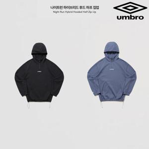 엄브로 나이트런 하이브리드 후드 하프 집업 UQ321SHD91 2종