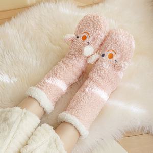 후끈 따뜻한 겨울 양털 어그 수면양말 극세사 임산부수면양말 수족냉증