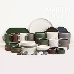 윤도자기 차곡 6인 홈세트 39P