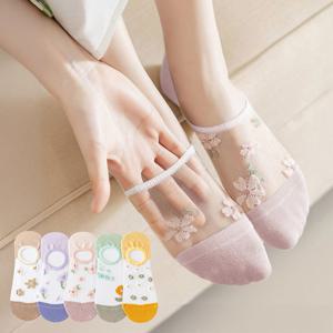 [5+5] 피어나봄 시스루덧신 페이크삭스 양말 색상혼합 10켤레세트