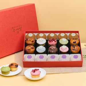 꽃담 3호 세트(크림치즈떡/마들렌)