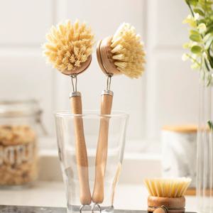 [1+1] 정직한솔 사이잘삼 자연소재 세척솔 다용도 롱브러쉬 (총 2개)