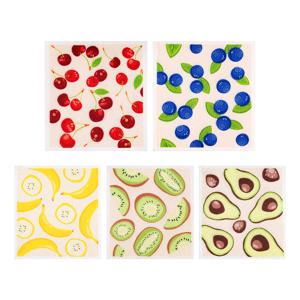 스웨디시 셀룰로오스 디자인 주방행주 패턴혼합 5P