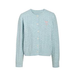 [정상가99,000원] 리본자수 꽈배기 가디건GRAN1CD481