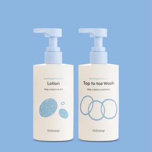 유아 탑투토워시 300ml 1개 + 모이스춰 로션 300ml 1개