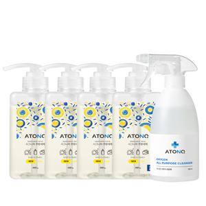 [아토앤오투] 시그니처 주방세제 레몬향 본품 4개입 + 다목적세정제