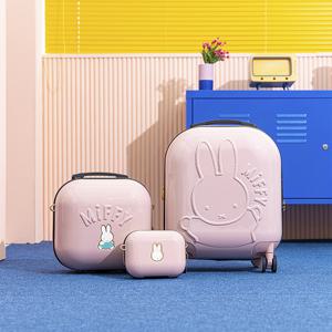 미피 마카롱 캐리어 베리핑크 미니백 14인치 18인치 기내용 3종 세트 여행가방