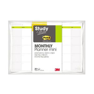 [3M] 포스트잇 660 스터디메이트 먼슬리미니플래너 149x102mm